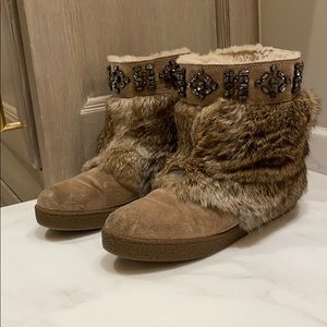 Tory Burch Dalton Fur boots